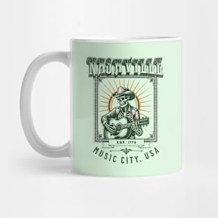 Nashville - Skeleton Cowboy Mug